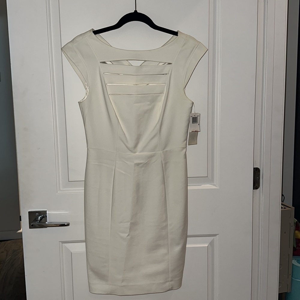 French Connection White Sheath Dress size 8 NWT